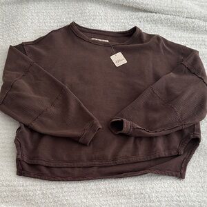 We The Free Chocolate Brown Kids Sweatshirt
